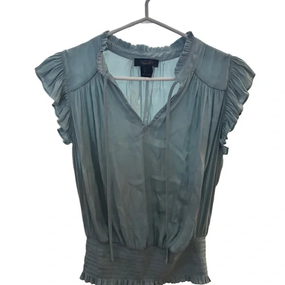 Rachel Ray Ruffled Sleeve Top - Picture 2 of 5